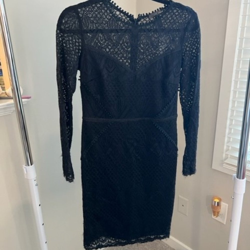 AQUA Black Lace Dress, size Small NWT